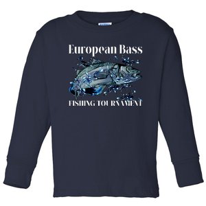 European Bass Fishing Tournament Toddler Long Sleeve Shirt