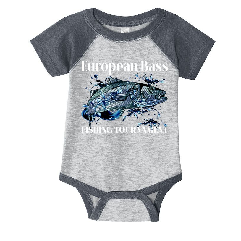 European Bass Fishing Tournament Infant Baby Jersey Bodysuit