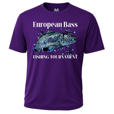 European Bass Fishing Tournament Cooling Performance Crew T-Shirt