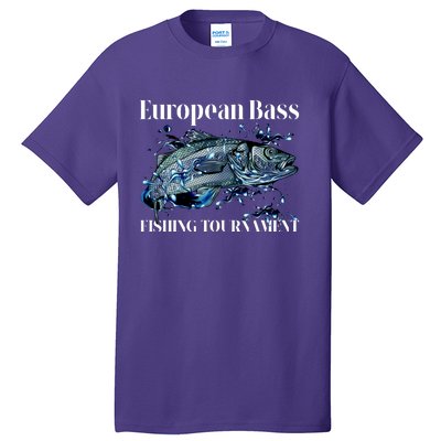 European Bass Fishing Tournament Tall T-Shirt