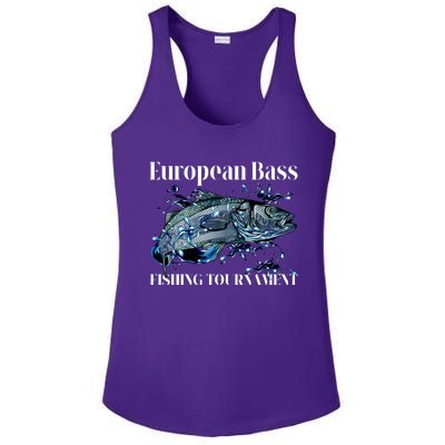 European Bass Fishing Tournament Ladies PosiCharge Competitor Racerback Tank