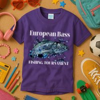 European Bass Fishing Tournament Kids T-Shirt