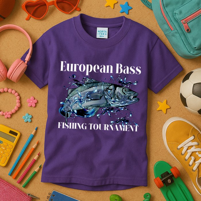 European Bass Fishing Tournament Kids T-Shirt