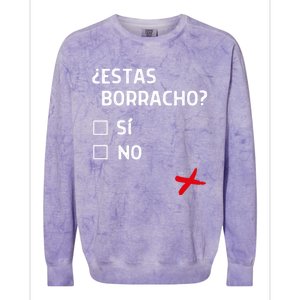 Estas Birracho? Funny Spanish Gift Colorblast Crewneck Sweatshirt