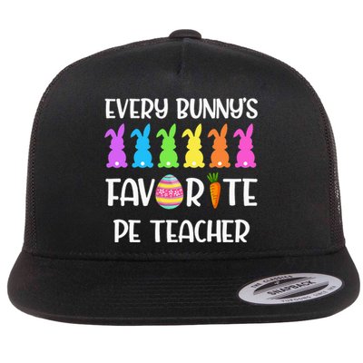 Every Bunny's Favorite PE Teacher Flat Bill Trucker Hat