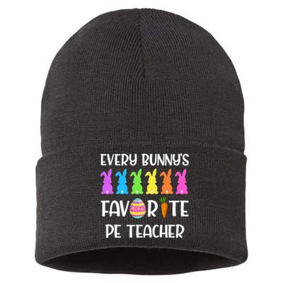 Every Bunny's Favorite PE Teacher Sustainable Knit Beanie