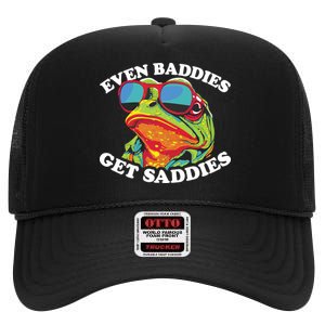 Even Baddies Get Saddies High Crown Mesh Back Trucker Hat