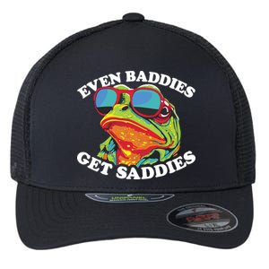 Even Baddies Get Saddies Flexfit Unipanel Trucker Cap