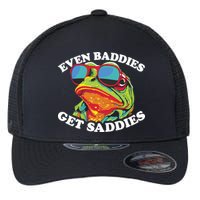 Even Baddies Get Saddies Flexfit Unipanel Trucker Cap