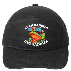 Even Baddies Get Saddies 7-Panel Snapback Hat