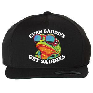 Even Baddies Get Saddies Wool Snapback Cap