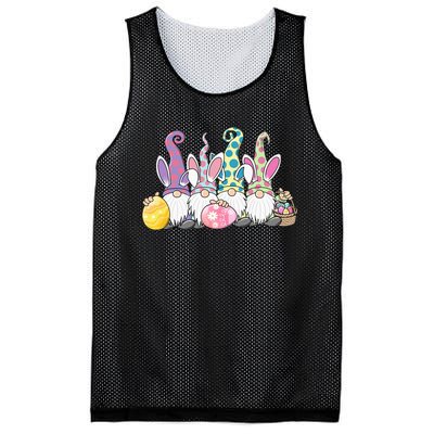 Easter Bunny Gnome Easter Eggs Hunting Mesh Reversible Basketball Jersey Tank