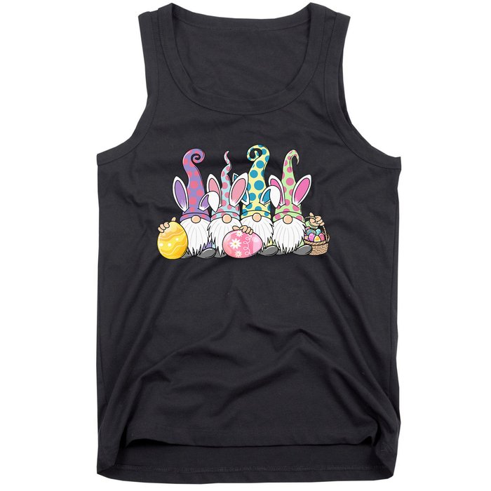 Easter Bunny Gnome Easter Eggs Hunting Tank Top