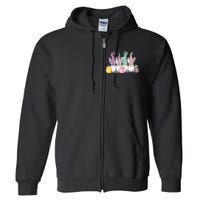 Easter Bunny Gnome Easter Eggs Hunting Full Zip Hoodie