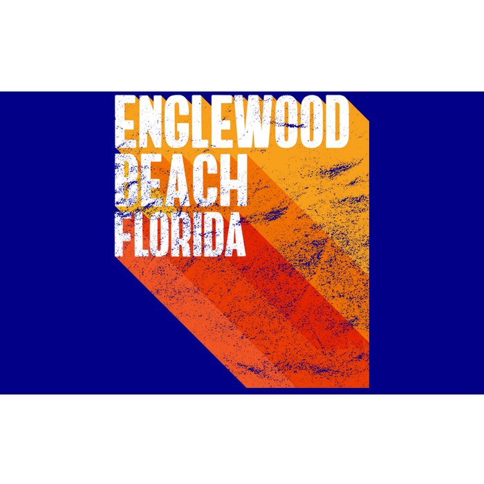 Englewood Beach Gift Retro Style Florida Gift Bumper Sticker