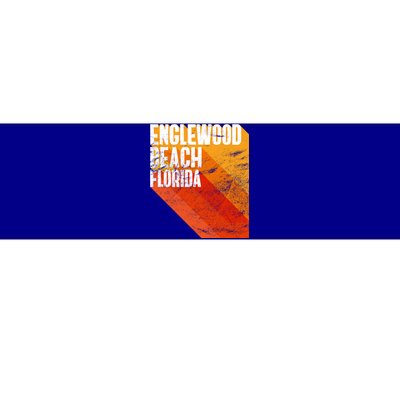 Englewood Beach Gift Retro Style Florida Gift Bumper Sticker