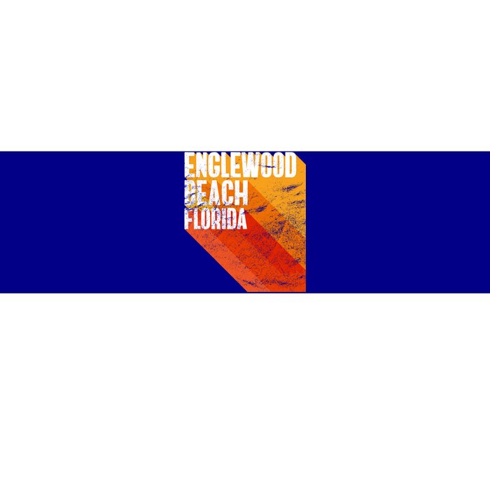 Englewood Beach Gift Retro Style Florida Gift Bumper Sticker