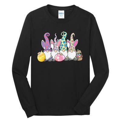 Easter Bunny Gnome Easter Eggs Hunting Tall Long Sleeve T-Shirt