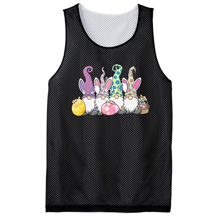 Easter Bunny Gnome Easter Eggs Hunting Mesh Reversible Basketball Jersey Tank