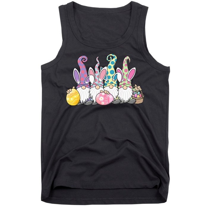 Easter Bunny Gnome Easter Eggs Hunting Tank Top