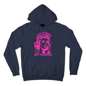 Even Baddies Get Saddies Retro Lady Tall Hoodie