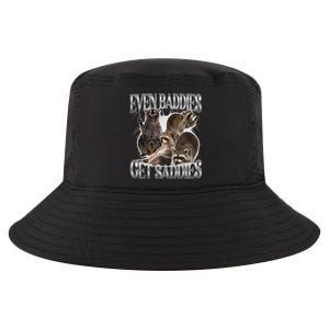 Even Baddies Get Saddies Raccoon Funny Oddly Specific Meme Cool Comfort Performance Bucket Hat