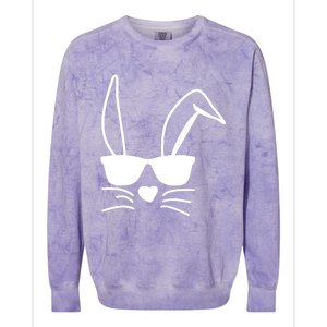 Easter Boy Girl Hip Easter Bunny Sunglasses Colorblast Crewneck Sweatshirt