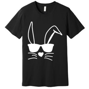 Easter Boy Girl Hip Easter Bunny Sunglasses Premium T-Shirt