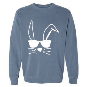 Easter Boy Girl Hip Easter Bunny Sunglasses Garment-Dyed Sweatshirt