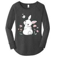 Easter Bunny Girl Ladies Easter Easter Gift Women's Perfect Tri Tunic Long Sleeve Shirt