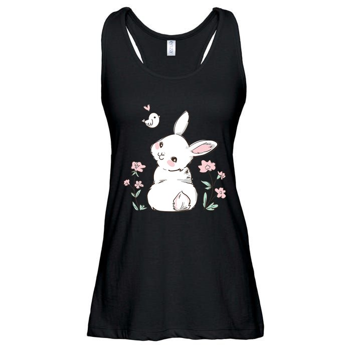 Easter Bunny Girl Ladies Easter Easter Gift Ladies Essential Flowy Tank