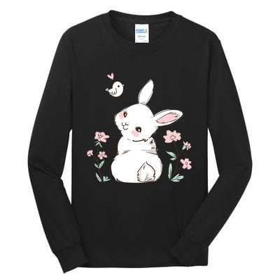 Easter Bunny Girl Ladies Easter Easter Gift Tall Long Sleeve T-Shirt