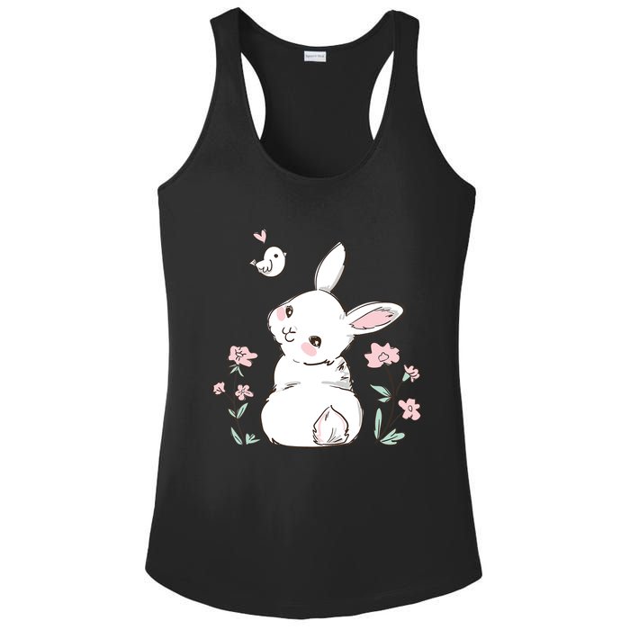 Easter Bunny Girl Ladies Easter Easter Gift Ladies PosiCharge Competitor Racerback Tank