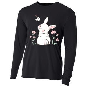 Easter Bunny Girl Ladies Easter Easter Gift Cooling Performance Long Sleeve Crew