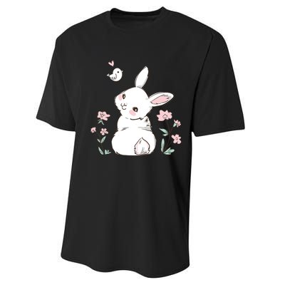 Easter Bunny Girl Ladies Easter Easter Gift Performance Sprint T-Shirt