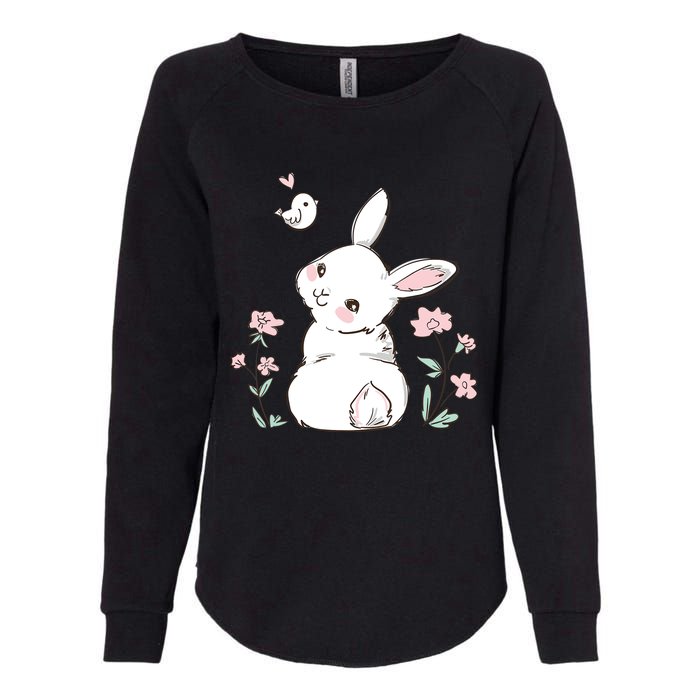 Easter Bunny Girl Ladies Easter Easter Gift Womens California Wash Sweatshirt