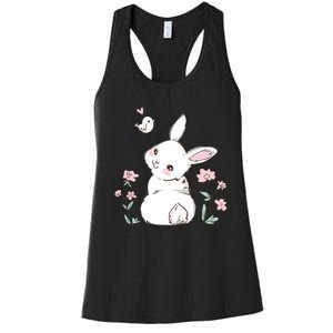 Easter Bunny Girl Ladies Easter Easter Gift Women's Racerback Tank