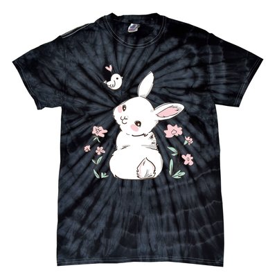 Easter Bunny Girl Ladies Easter Easter Gift Tie-Dye T-Shirt