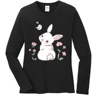 Easter Bunny Girl Ladies Easter Easter Gift Ladies Long Sleeve Shirt