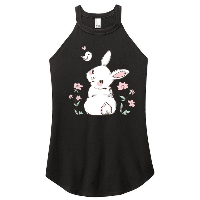 Easter Bunny Girl Ladies Easter Easter Gift Women's Perfect Tri Rocker Tank