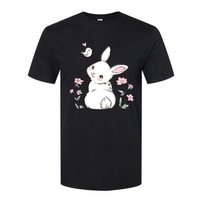 Easter Bunny Girl Ladies Easter Easter Gift Softstyle CVC T-Shirt