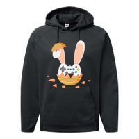 Easter Bunny Gamer Controller Gaming Video Game Performance Fleece Hoodie