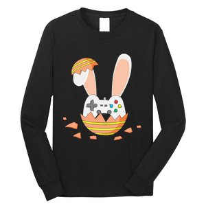 Easter Bunny Gamer Controller Gaming Video Game Long Sleeve Shirt