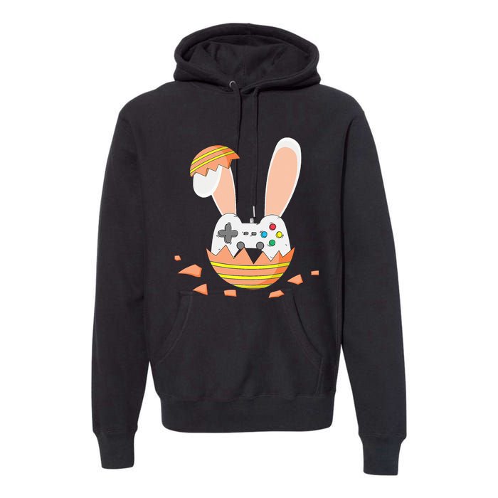 Easter Bunny Gamer Controller Gaming Video Game Premium Hoodie