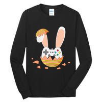 Easter Bunny Gamer Controller Gaming Video Game Tall Long Sleeve T-Shirt