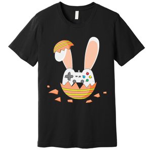 Easter Bunny Gamer Controller Gaming Video Game Premium T-Shirt