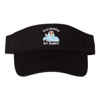 Even Baddies Get Saddies Funny Cat Sarcastic Meme Valucap Bio-Washed Visor