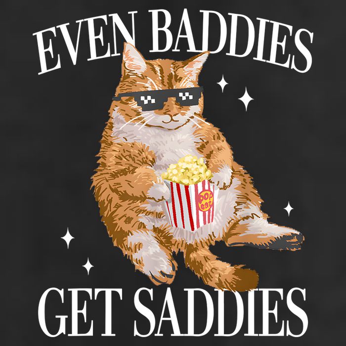 Even Baddies Get Saddies Funny Cat Meme Adult Drive Performance Visor