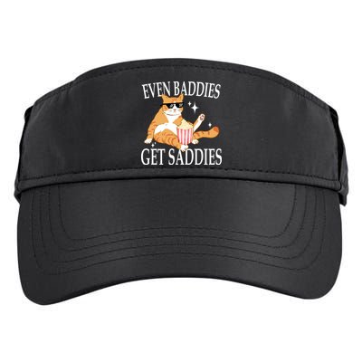 Even Baddies Get Saddies Funny Adult Drive Performance Visor