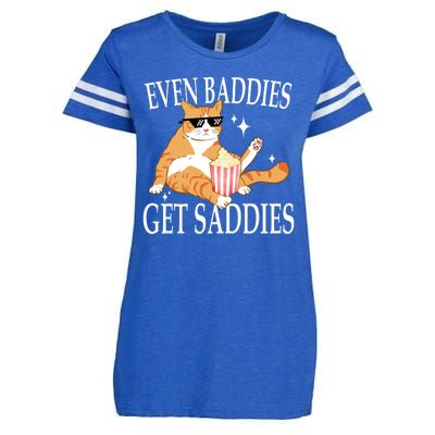 Even Baddies Get Saddies Funny Enza Ladies Jersey Football T-Shirt